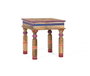GINER Y COLOMER Table de Salon en Bois de Mango avec Détails Peints à la Main - Pinta2 - Multicolore